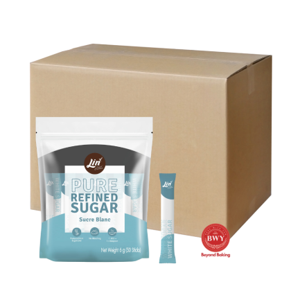 LIN REFINED SUGAR STICK 6G X 50 (20 PKT X 1 CTN) | Baking Items Supply ...