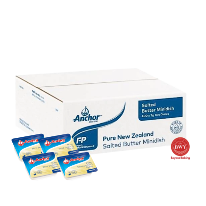 ANCHOR MINIDISH SALTED BUTTER 7G X 144 | Baking Items Supply
