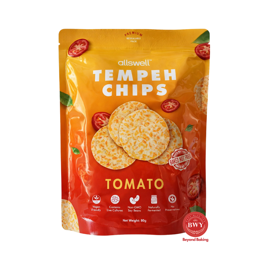 ALLSWELL TEMPEH CHIPS (TOMATO) 80G | Baking Items Supply Online in