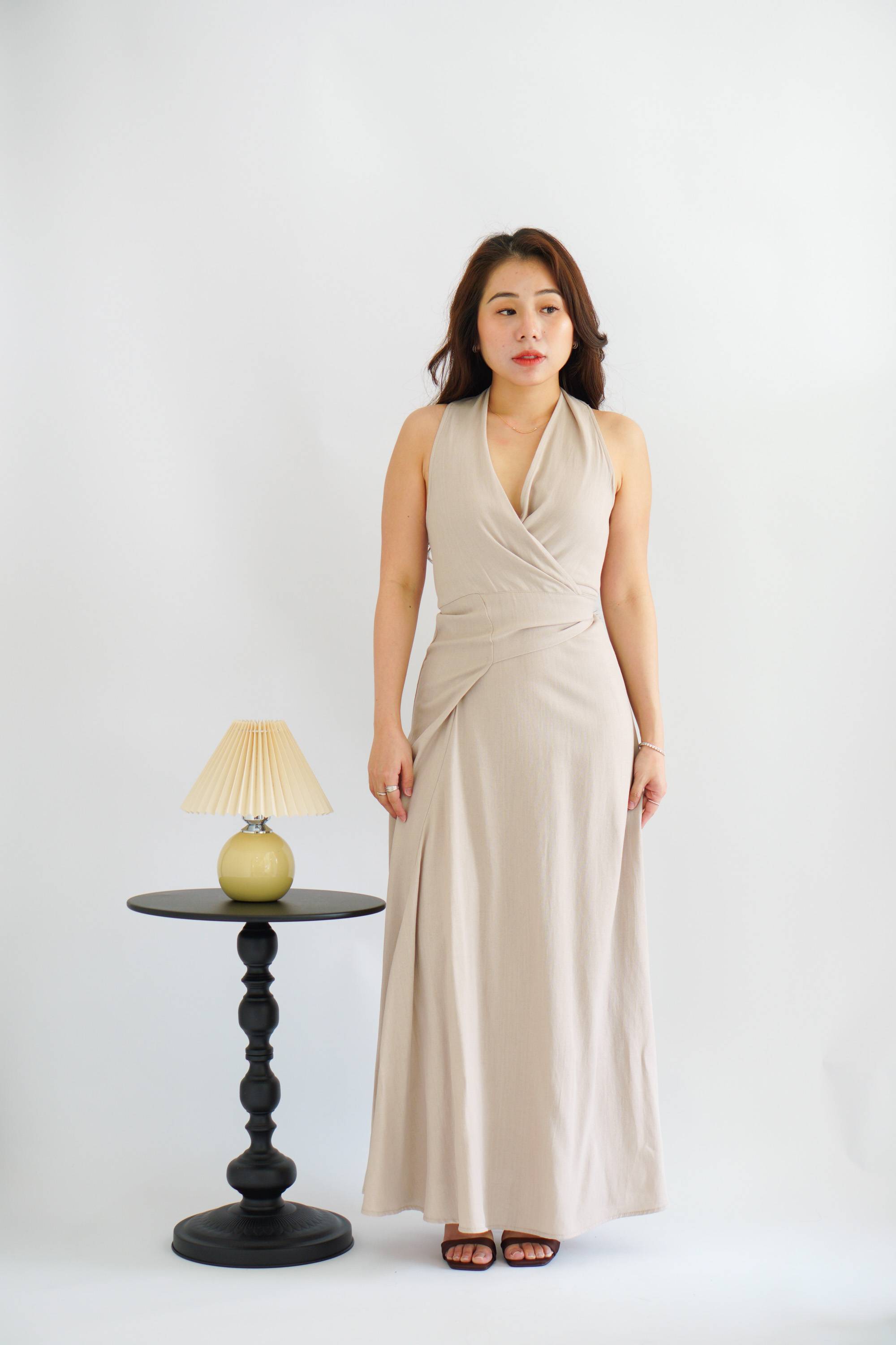 green emerald velvet dress Bash Paris Grace Dress