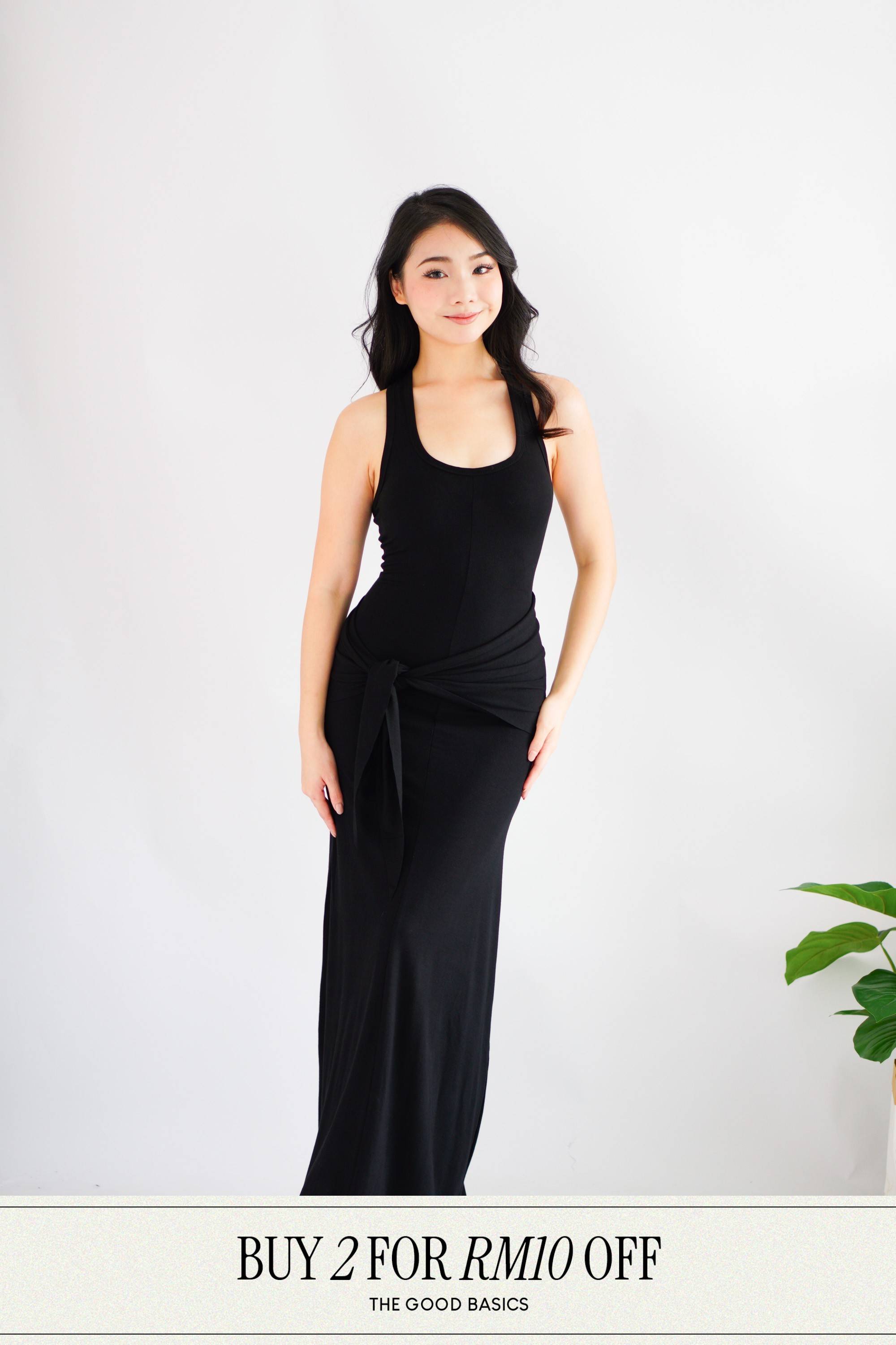 bash black dresses ba&sh | Zimmie Maxi Knit Dress | XS