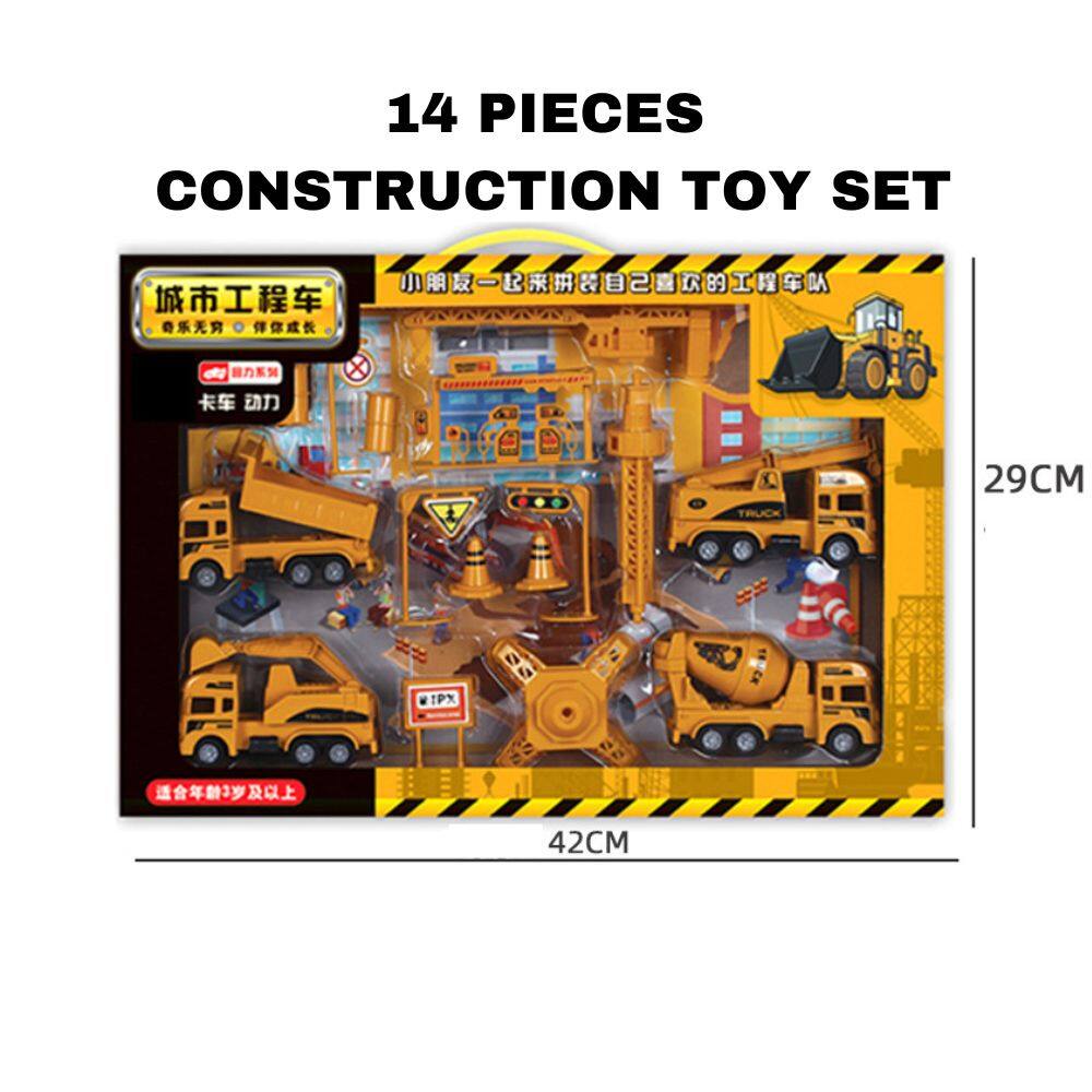 BCM Construction Toy Set Truck Toys Dump Truck , Crane Toy, Cement