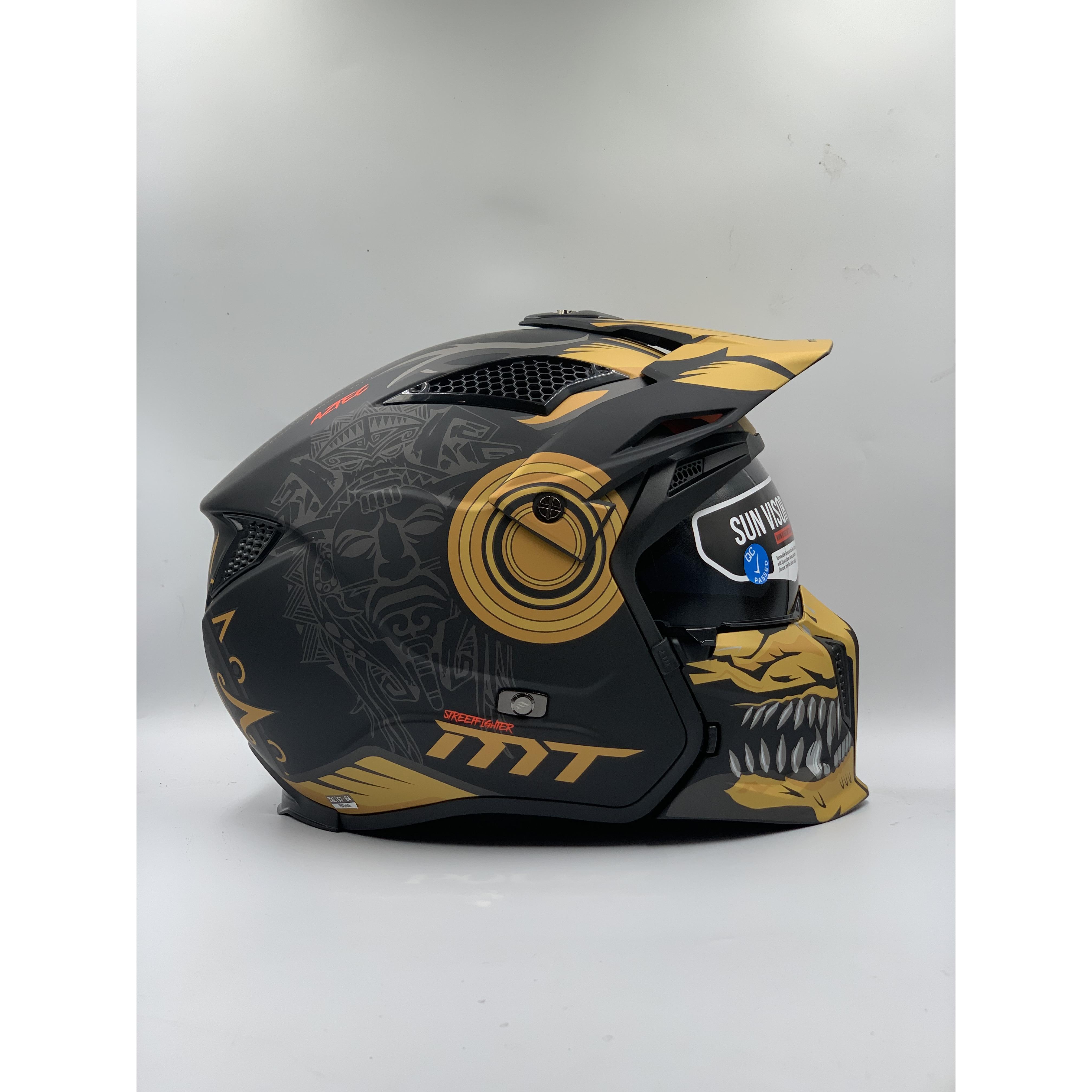 MT Street Fighter Aztec B3 Matt Yellow