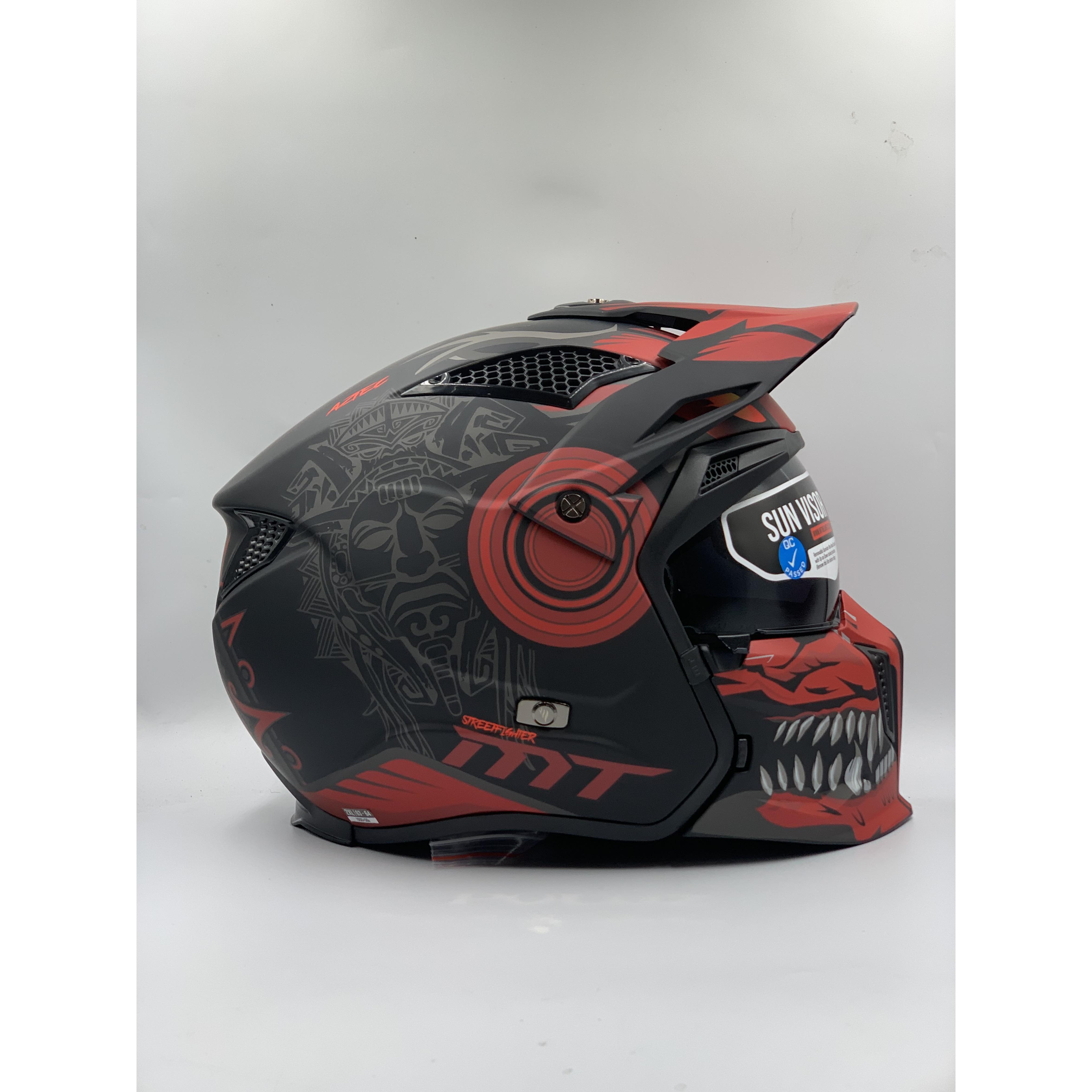 MT Street Fighter Aztec B5 Matt Red