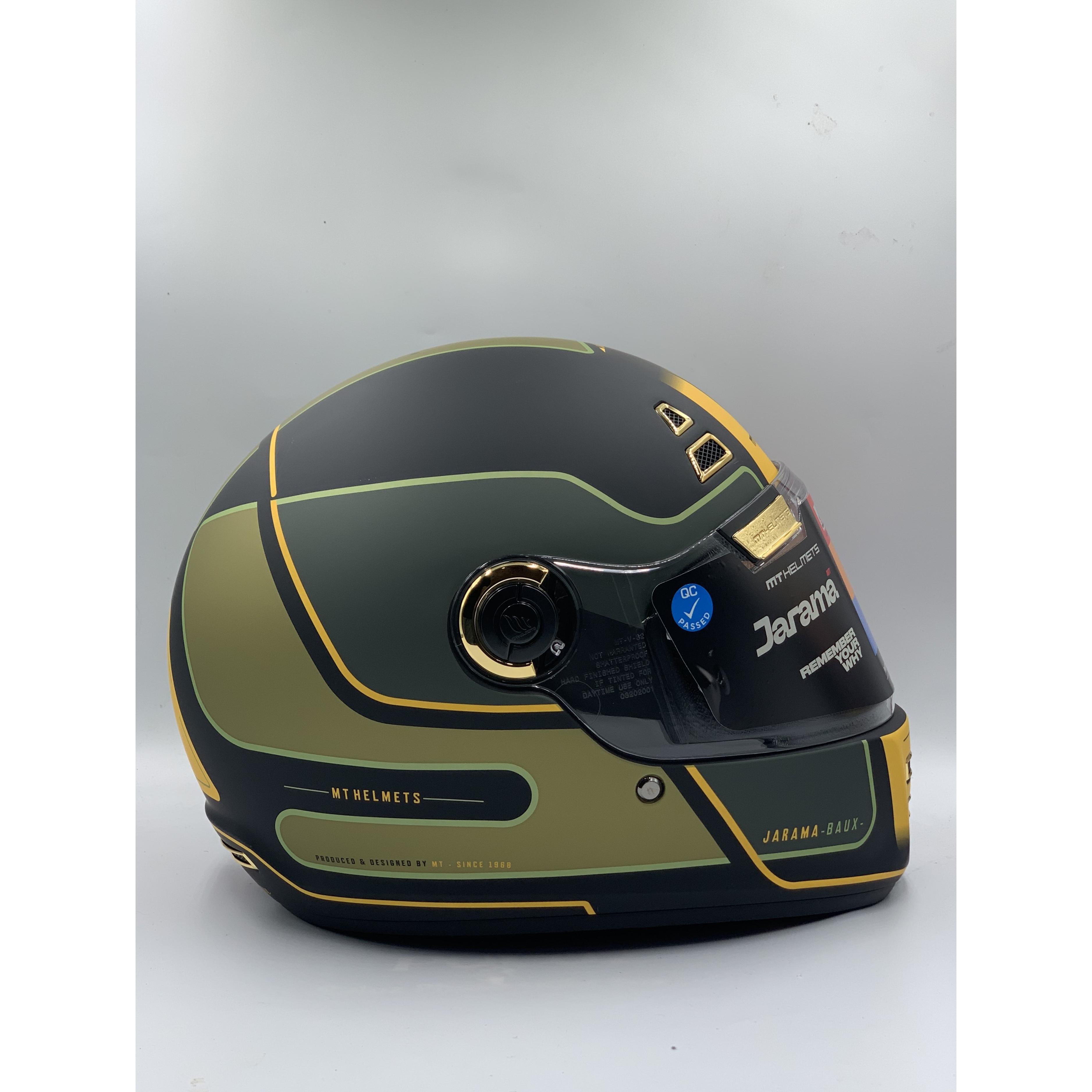 MT Helmet Jarama Baux B6 Matt Green Full Face | Bikers Stop Rawang 