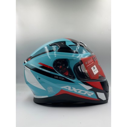 Axor Turbine Helmet Hex Blue (ECE Bikers Stop Rawang