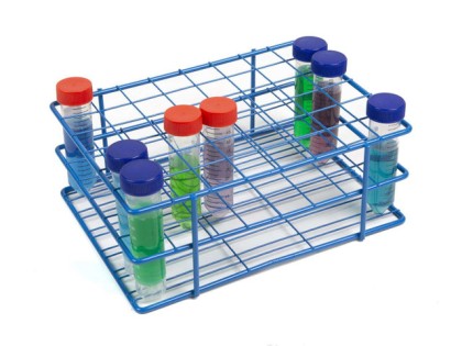 [ HEATHROW SCIENTIFIC ] Coated Wire Tube Rack 50mL Tubes, Blue ...