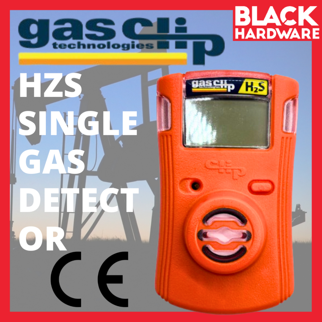 BLACK HARDWARE CROWCON Petronas Safety OIL GAS SMOKE Sensor BADGE DETECTOR H2S Oxygen Hydrogen Sulfi