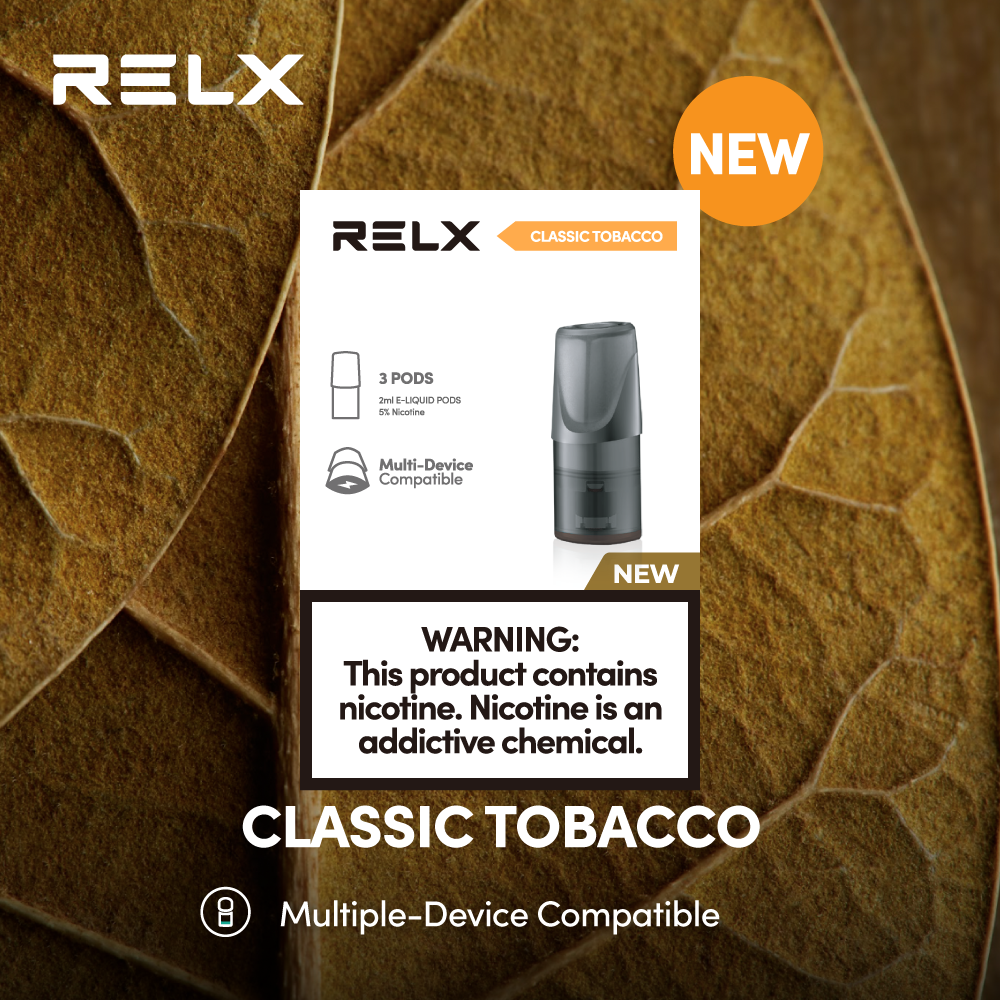 Relx Zero 1st Generation Classic Flavor | Relx 1st Generation | Relx KL  Vape Refill Pod |   | Myeasypod | MyEasyPod - Best Vape Devices &  E-liquids