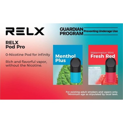 Original Relx Pro Infinity Pods Zero 0% Nicotine Relx refill 烟弹0%  合适用于戒烟健康产品Suitable for cessation health products | MyEasyPod