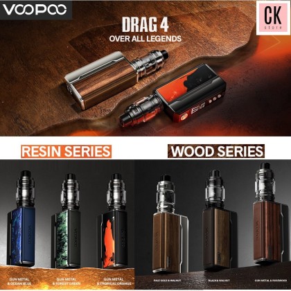 Authentic VOOPOO DRAG 4 Box Kit (battery no include) POWER BY DUAL 18650  BATTERY UFORCE-L TANK use PNP coil PNP-TW coil | MyEasyPod