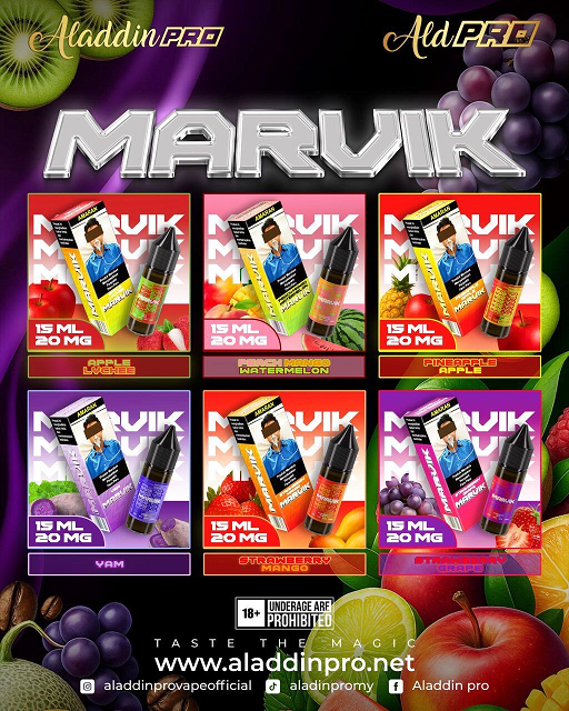 Open Pod + Dispo] ALADDIN PRO PE511 50K Edition Open Pod (Empty Cartridge)  | Match with Marvik 15ml Salt Nic | MyEasyPod - Best Vape Devices &  E-liquids