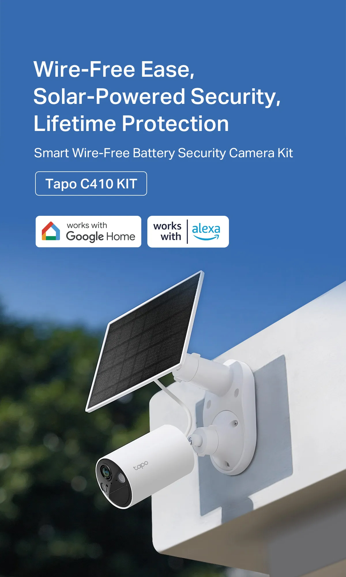 Tapo C410 KIT New Solar-Powered Security Camera Kit CCTV