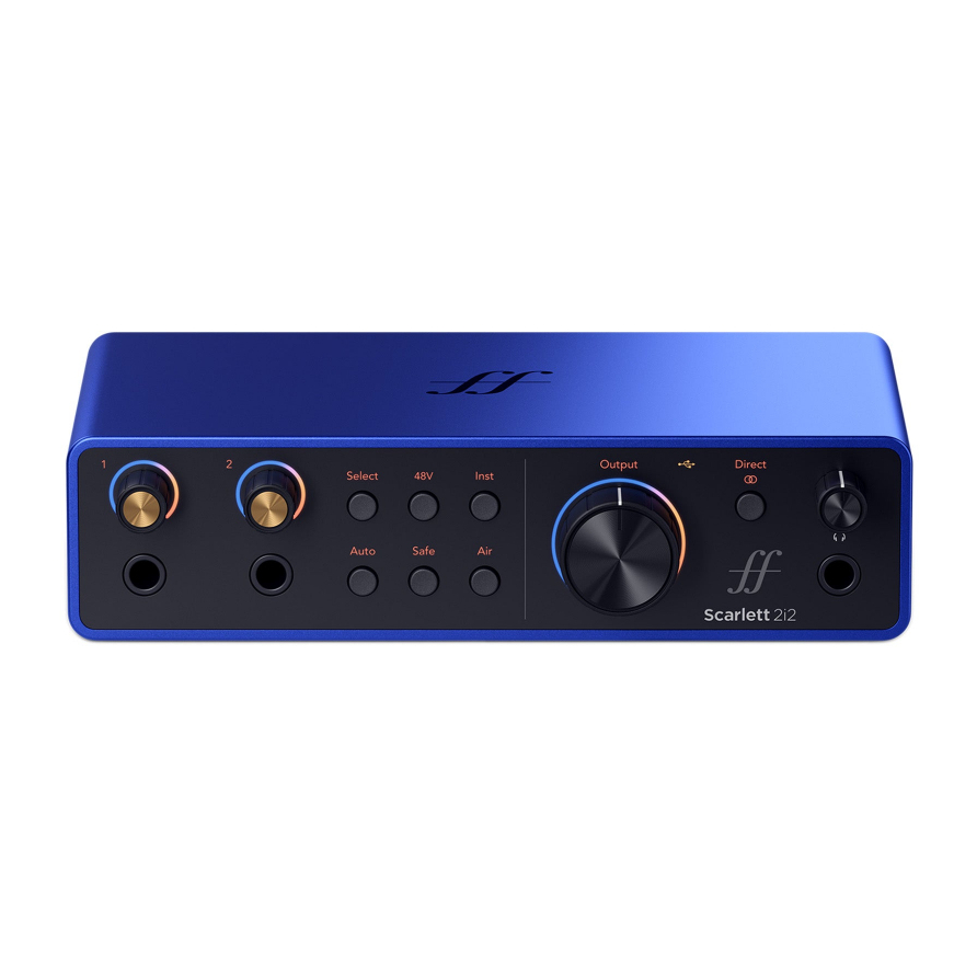 Focusrite Scarlett (4th Generation) Solo, 2i2, 4i4 USB Audio Interface