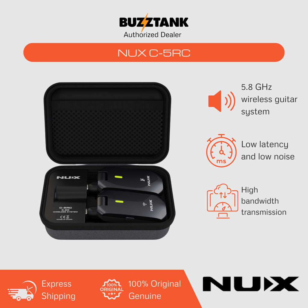 NUX C-5RC 5.8GHz Guitar Wireless System