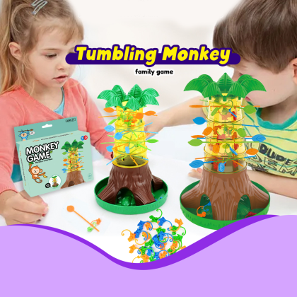 Biziborong HOT Family Party Kids Toy Tumbling Falling Monkey Board Game ...