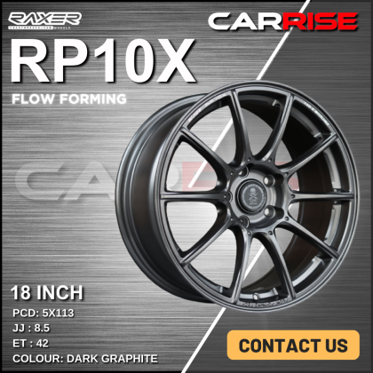 Raxer RP10X 18 inch 8.5JJ ET42 (Dark Graphite)