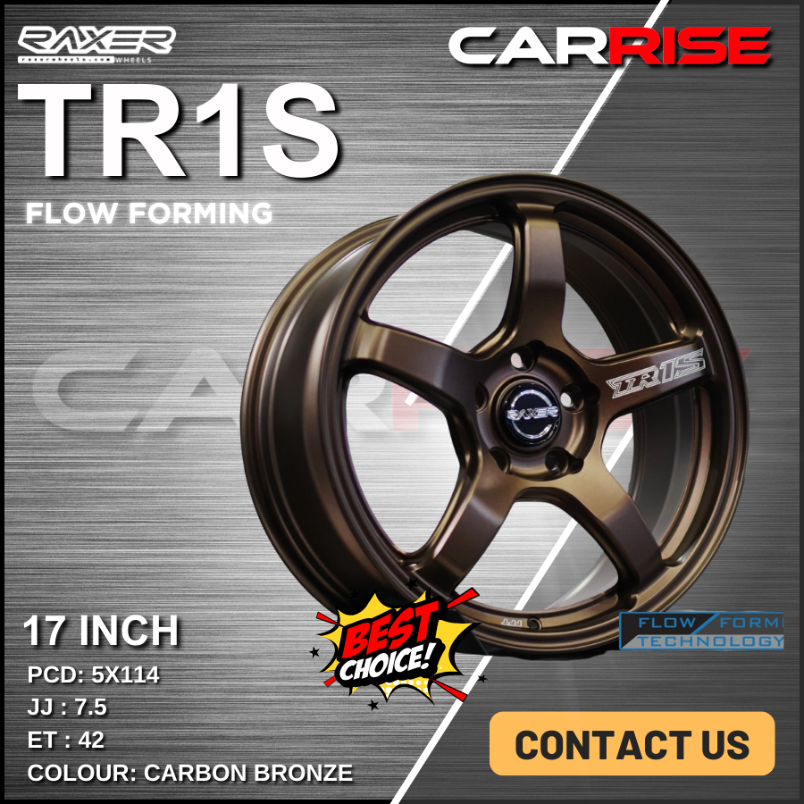 Raxer TR1S 17 inch 7.5JJ ET42 (Carbon Bronze)