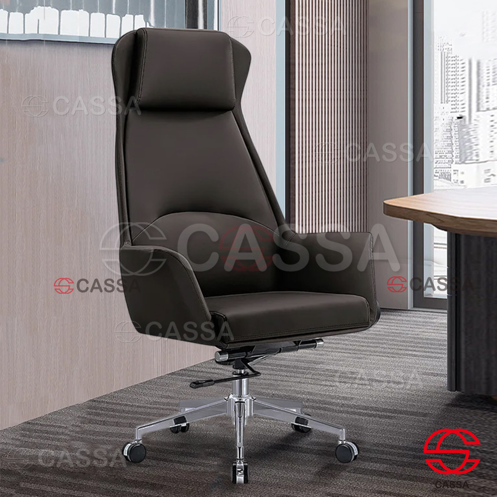 Cassa COGENT Ergonomic PU Leather 360 Swivel High Back Office Chair with Adjustable Seat Height (Ker