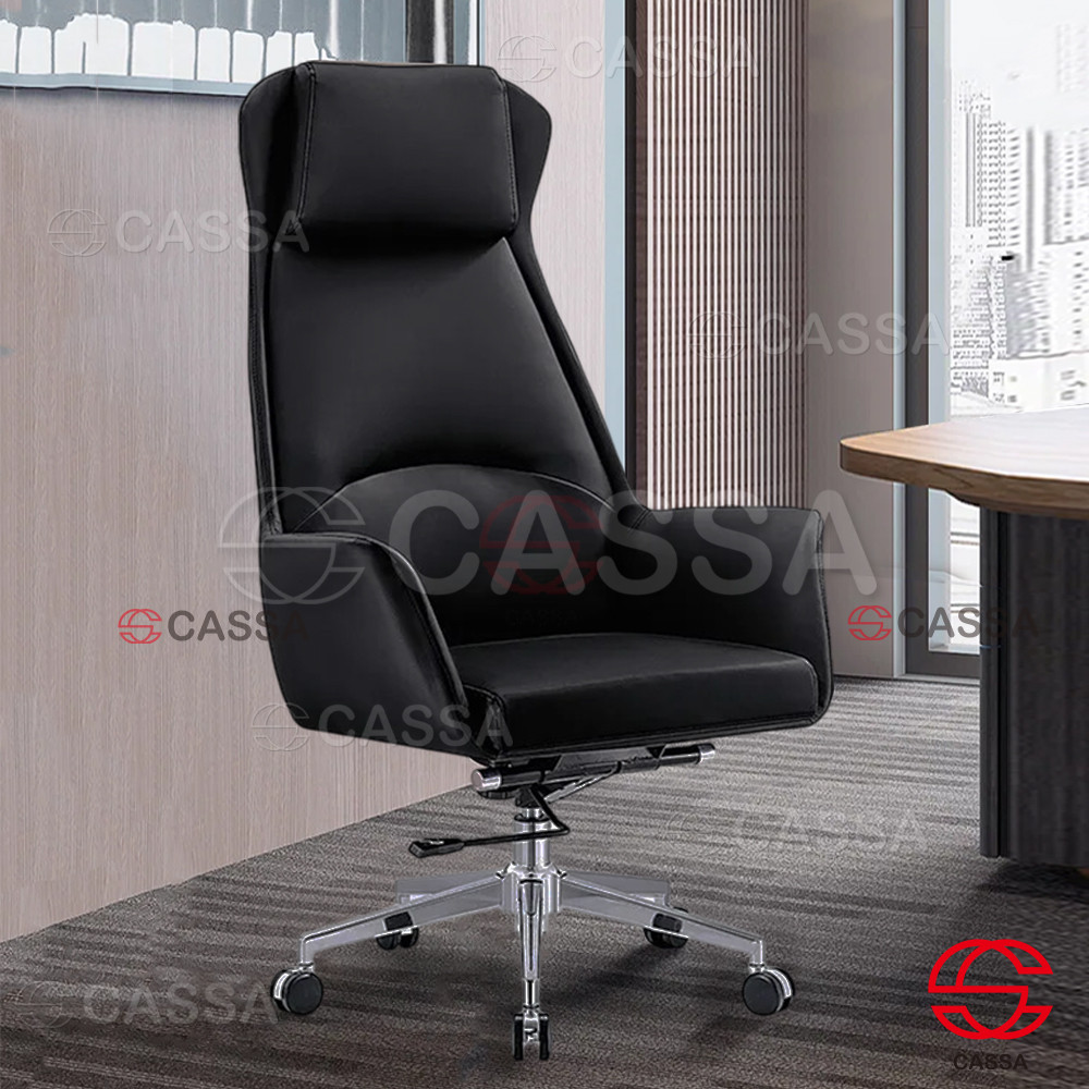 Cassa COGENT Ergonomic PU Leather 360 Swivel High Back Office Chair with Adjustable Seat Height (Ker