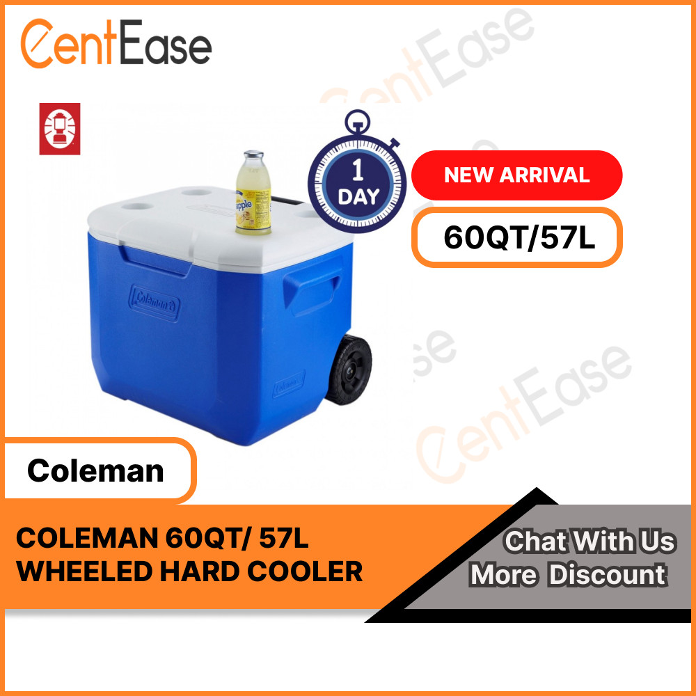 Coleman 60QT/57L Wheeled Cooler Box