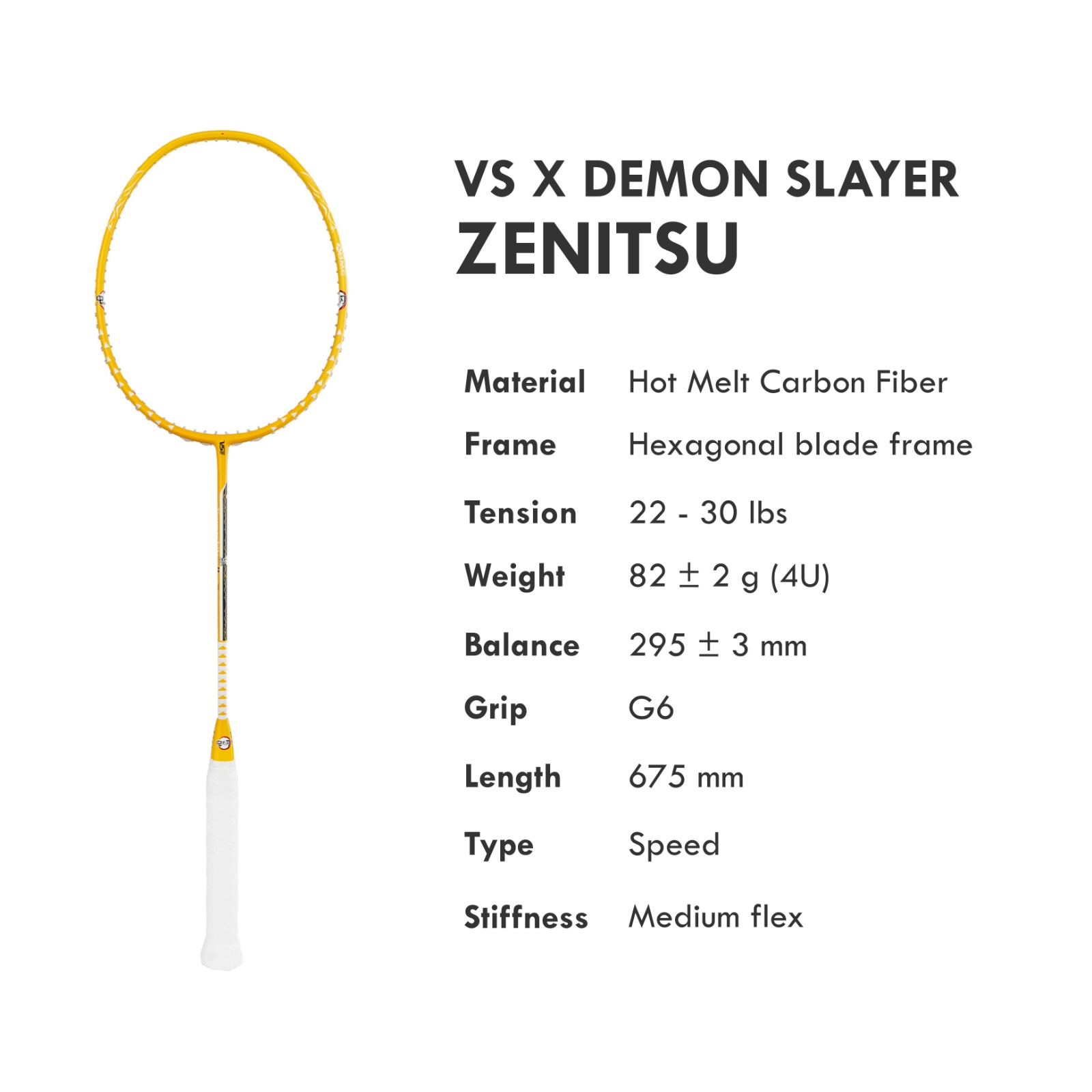 Badminton racket 鬼滅の刃 demons VS x 鬼滅の刃 Demon Slayer 