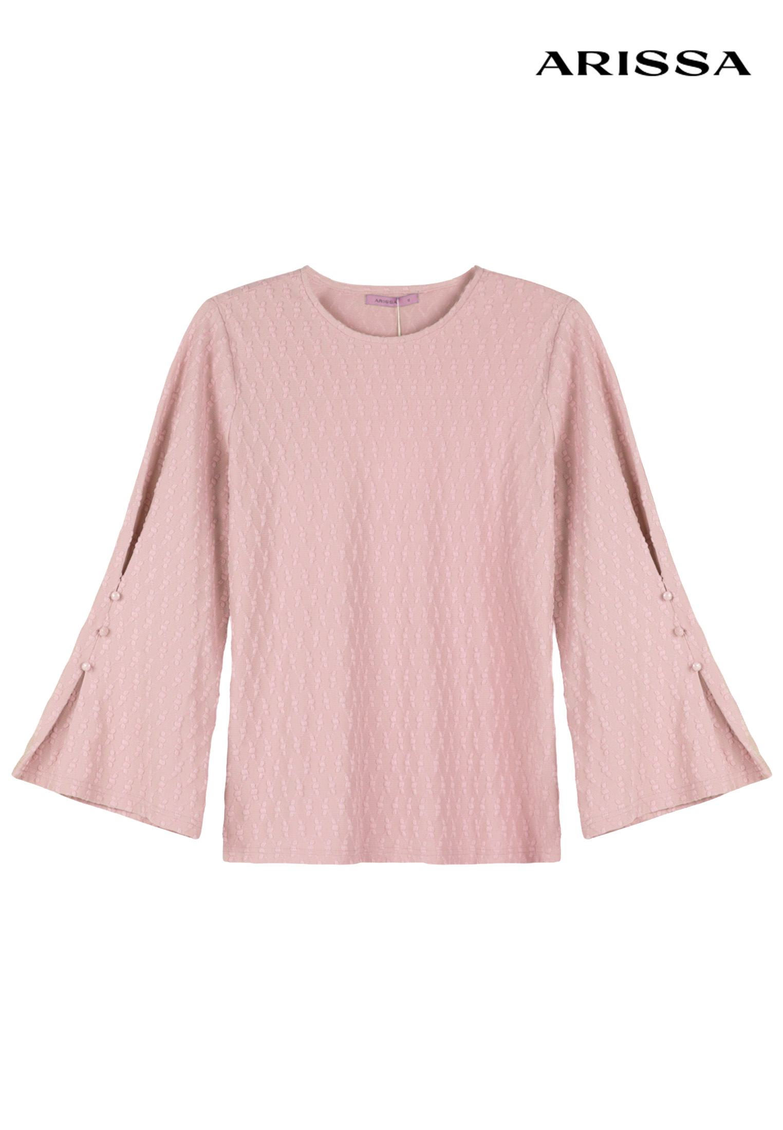 Arissa Women Raya Regular Fit Fancy Knit Round Neck with Long Sleeve ...