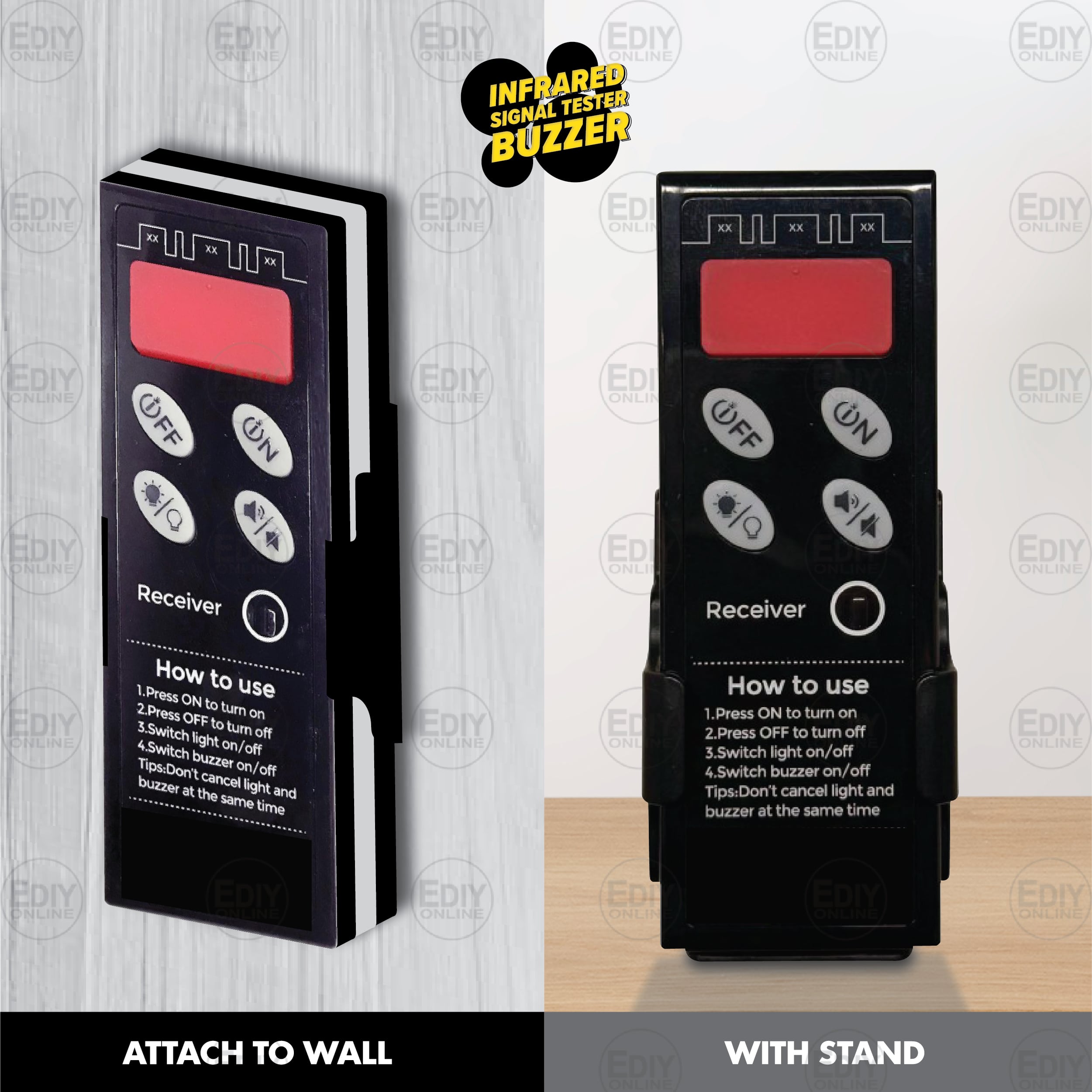 【𝐅𝐑𝐄𝐄 𝐁𝐀𝐓𝐓𝐄𝐑𝐘 𝐀𝐀𝐀𝐗𝟐】 Remote Control Tester Infrared Signal Tester ...