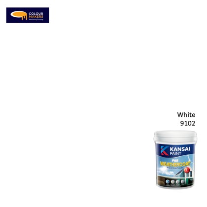 KANSAI PAR Weathercoat 9102 White | Colour Makers Paints Shop Sdn Bhd ...