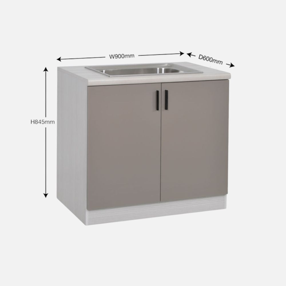 Nova Kitchen Cabinet Sink Base Unit (KC901S-With Sink) | Delivery with ...