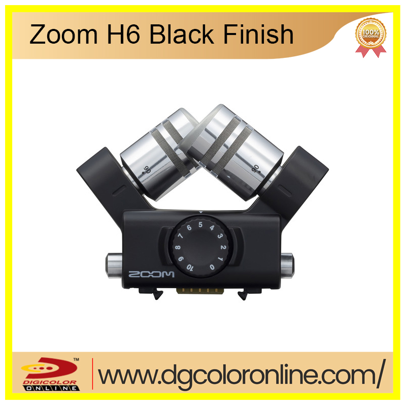 NEW] Zoom H6 All Black 6-Input / 6-Track Portable Handy Recorder