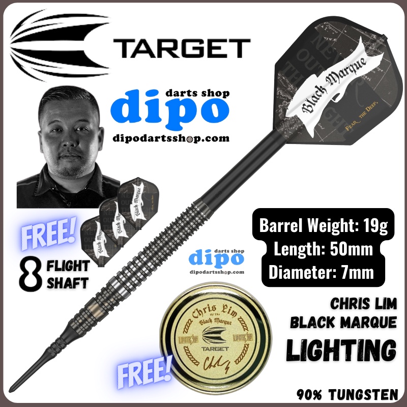 ダーツ TARGET BLACK MARQUE LIGHTNING CHRIS LIM TARGET BLACK MARQUE LIGHTNING 3.0 ( Chris Lim player model