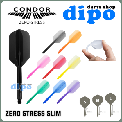 CONDOR Zero Stress Darts Flight + Shaft (Plain) 【SLIM】 | Dipo