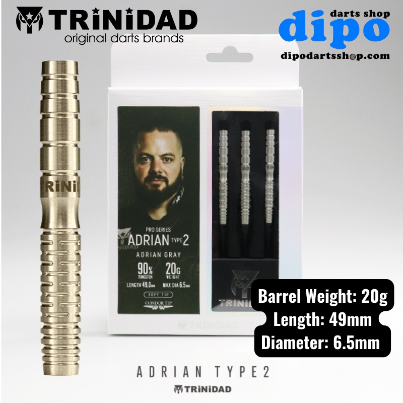TRiNiDAD Soft Darts - Adrian Type 2 ( Adrian Gray signature model