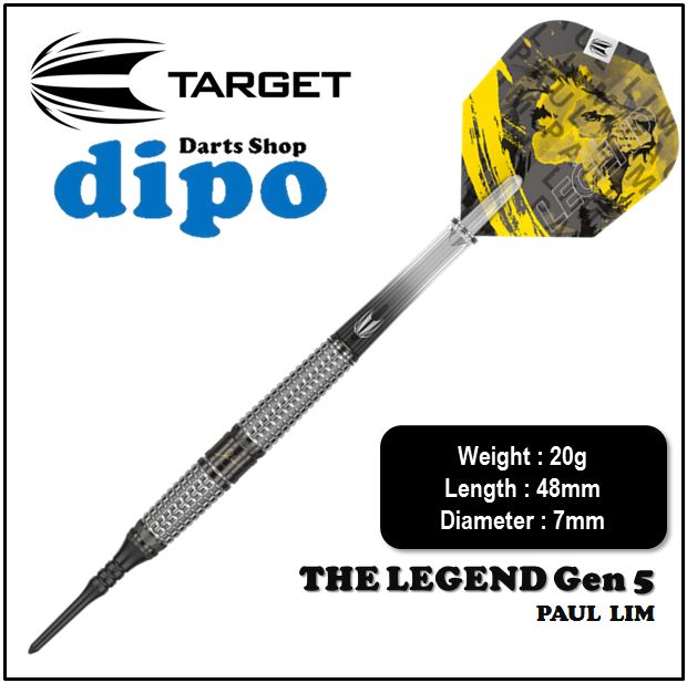 Paul Lim The Legend ダーツ 18g TARGET Target Darts Paul Lim Legend G3 90% Tungsten 18 grams