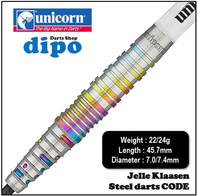 UNICORN Steel Darts - Jelle Klaasen Code | Dipo Darts Shop