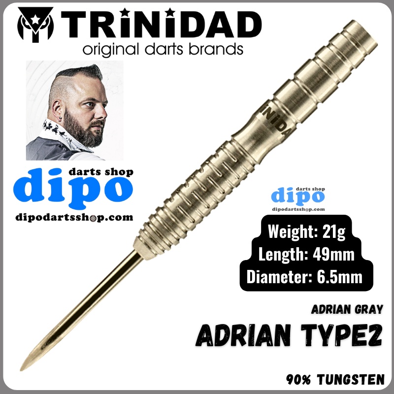 TRiNiDAD Steel Darts - Adrian Type 2 ( Adrian Gray signature model