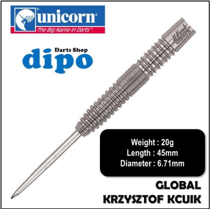 UNICORN Steel Darts - Krzysztof Kcuik (Global 90% Tungsten