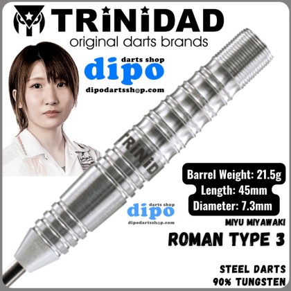 TRiNiDAD Steel Darts - Pro ROMAN Type 3 (Miyu Miyawaki Model