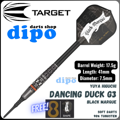 TARGET Soft Darts - BLACK MARQUE DANCING DUCK Gen 3 (Atsushi
