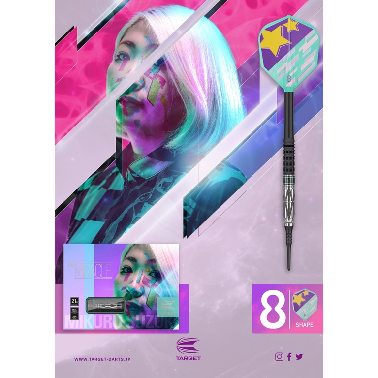 限定TARGET THE MIRACLE GEN-4 Mikuru Suzuki TARGET Soft Darts - THE MIRACLE Gen 4 (Mikuru Suzuki Model