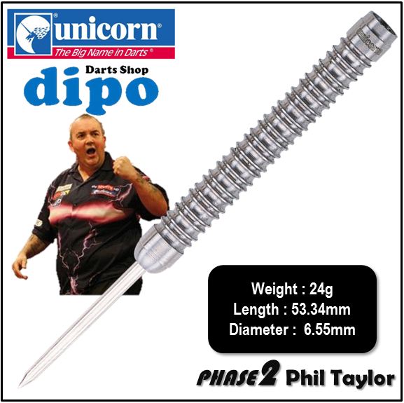 UNICORN Steel Darts - Puriste Evolution Series Phase 2 Phil Taylor