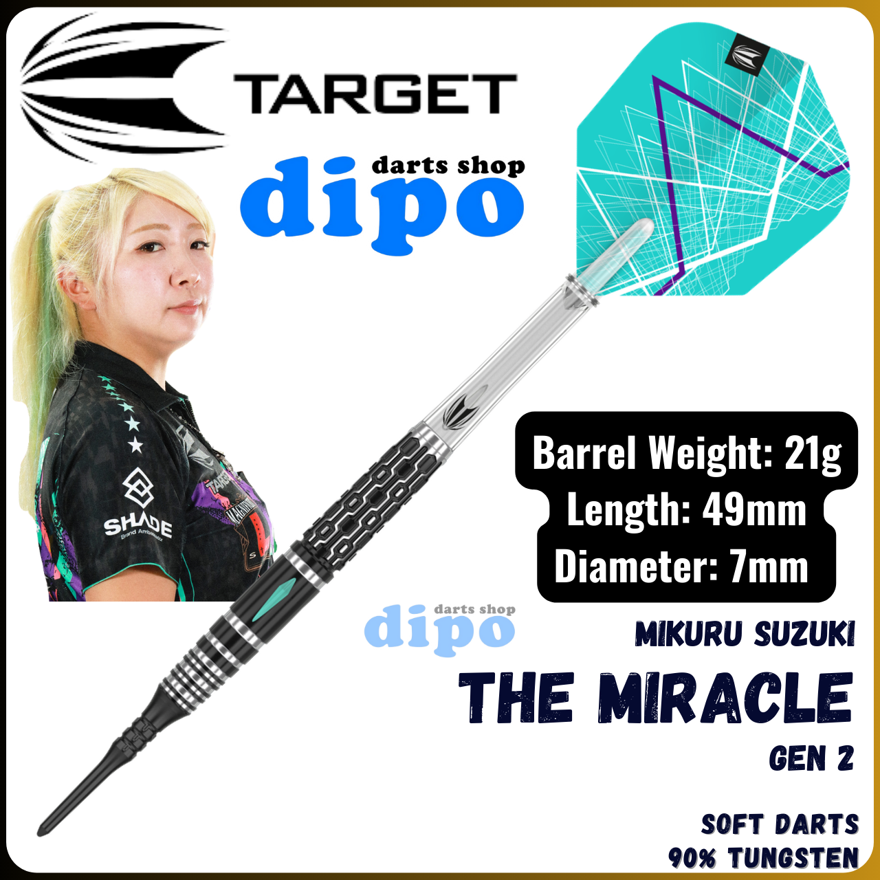 ダーツ TARGET THE MIRACLE GENARATION 2 Amazon.com : Target Darts Mikuru Suzuki The Miracle Gen 2