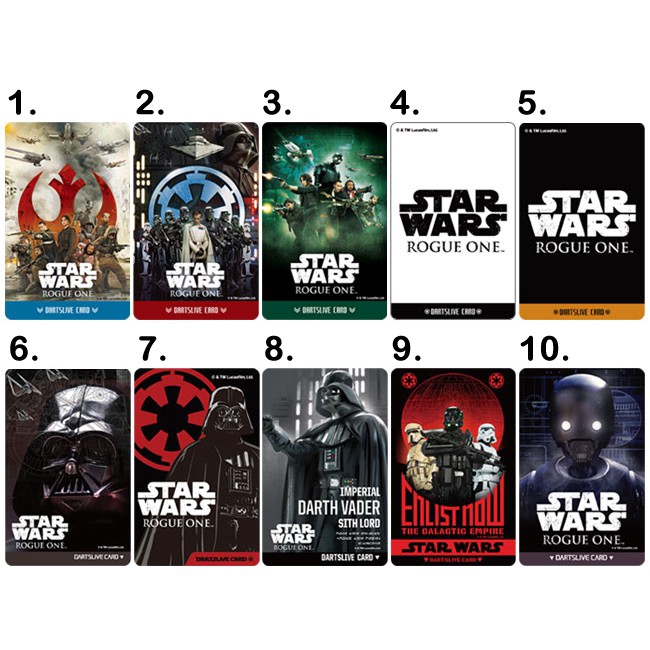Limited] DARTSLIVE Card - STAR WARS Ver1 | Dipo Darts Shop