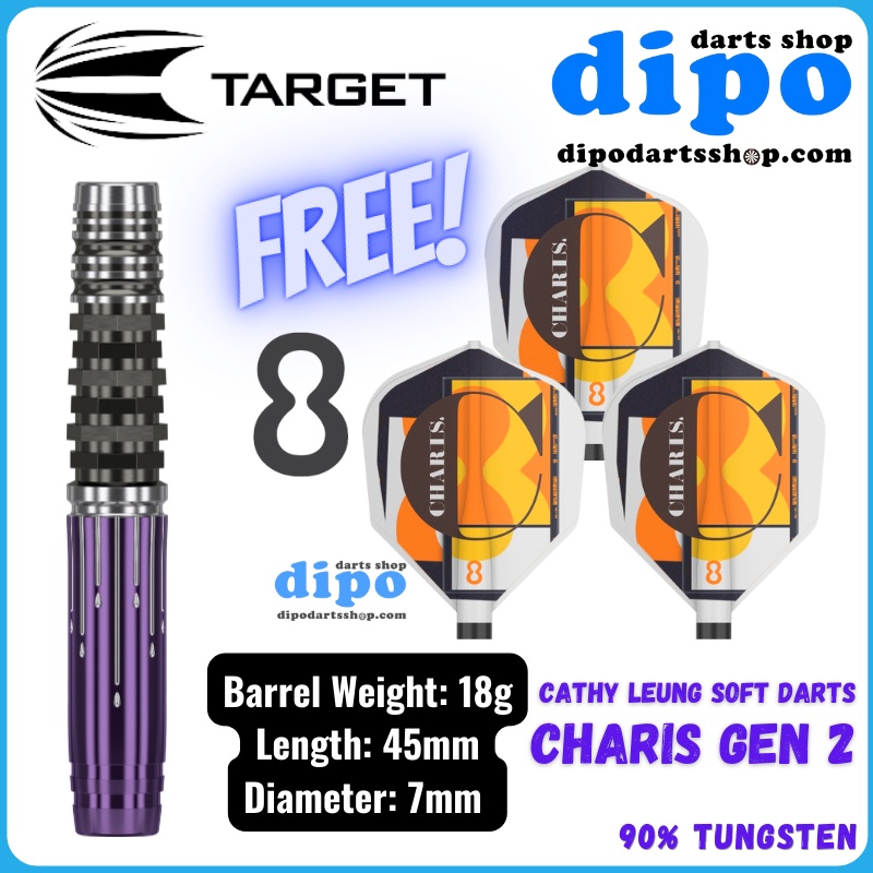 Target Cathy Leung Charis Gen 2 Soft Tip Darts - 18gm