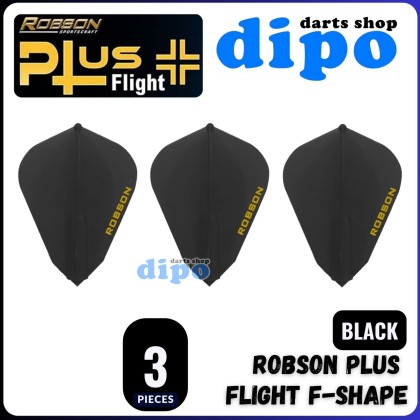 PerfectDarts 1 X Set Robson Dart Flights NO 6 Black