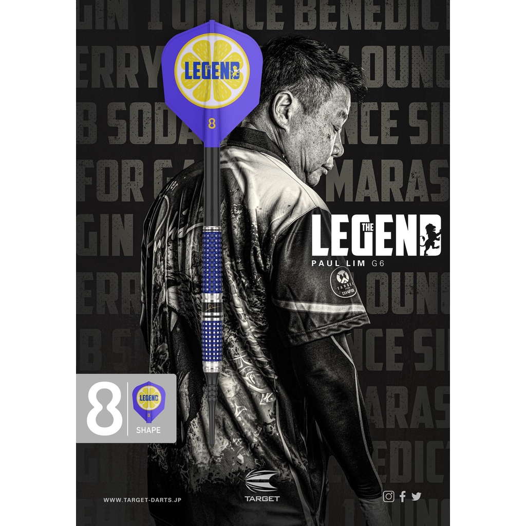 TARGET Soft Darts - The Legend Gen6 (Paul Lim Model) | Dipo Darts Shop