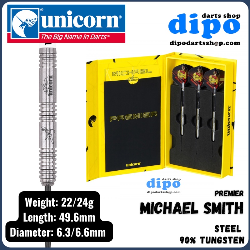 UNICORN Steel Darts - Michael Smith (Premier 90% Tungsten) | Dipo