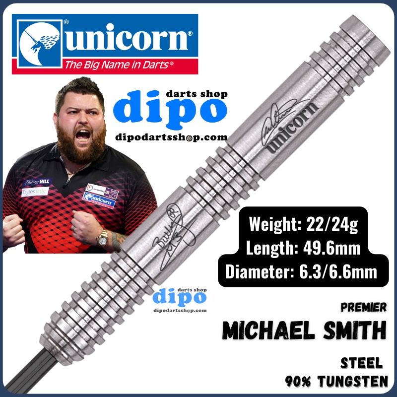 UNICORN Steel Darts - Michael Smith (Premier 90% Tungsten) | Dipo