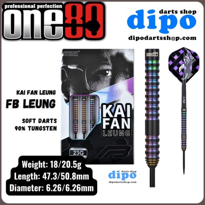 ONE80 Steel Darts - FB Leung 2 ( FB Kai Fan Leung player model ONE80 Steel Darts - FB Leung 2 ( FB Kai Fan Leung player model